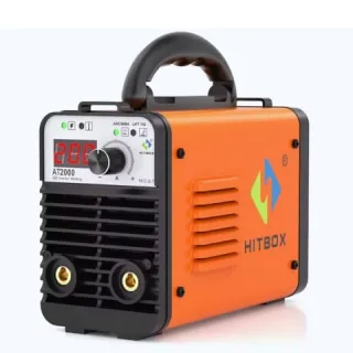 Máy hàn que Hitbox AT2000 hỗ trợ que hàn 1.6 – 3.2mm. Tích hợp hàn Lift TIG bằng núm vặn.